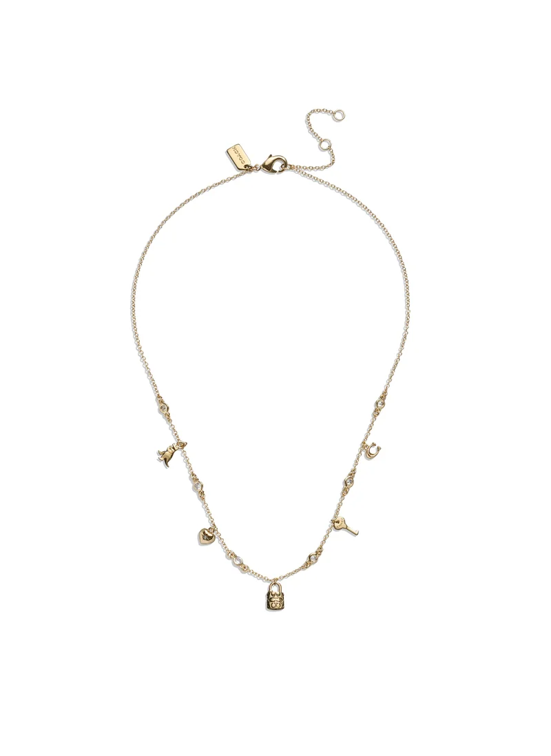 COACH Iconic Mini Charm Necklace