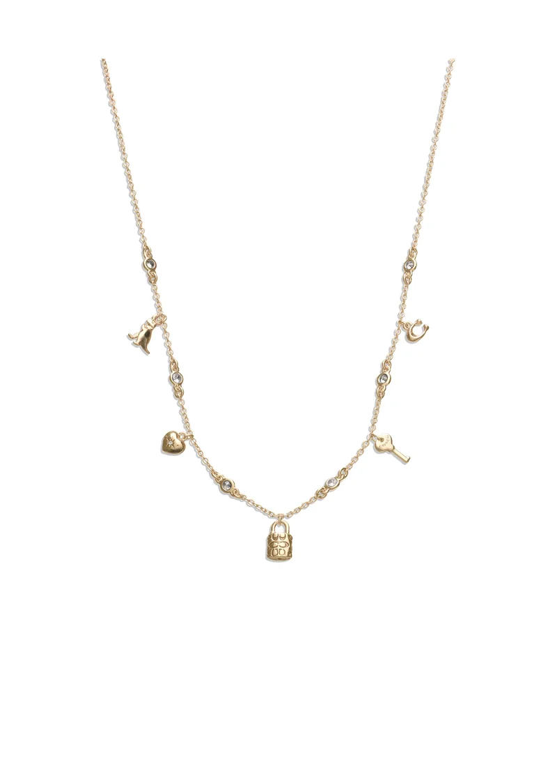 COACH Iconic Mini Charm Necklace