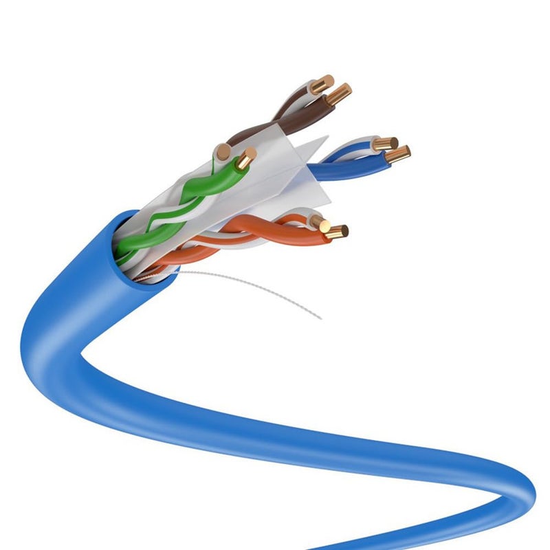 Dripstone CAT6 Ethernet Cable 1000ft Bulk Network LAN Wire 23AWG Solid CCA UTP 550MHz High-Speed Internet Cable Gaming, Streaming, Office, Home Use, Pull Box, CAT 6 Bulk, Stable Connectivity - Blue - Image 5