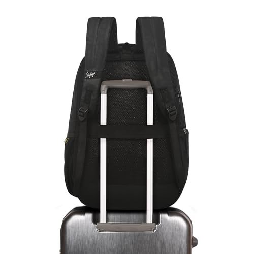 Skybags Forge 16 Liters Laptop Backpack for Men & Women With Multiple Compartments, Side Zippered Pocket & Mesh Bottle Holder (Black) - Image 5