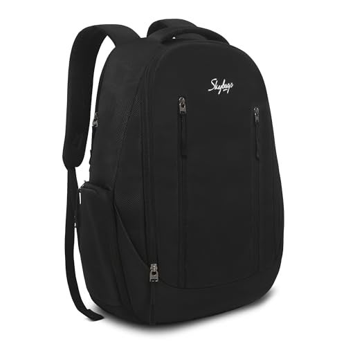 Skybags Forge 16 Liters Laptop Backpack for Men & Women With Multiple Compartments, Side Zippered Pocket & Mesh Bottle Holder (Black) - Image 2