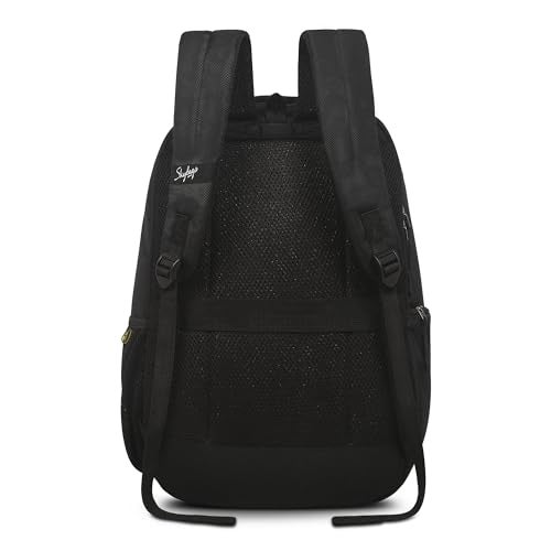Skybags Forge 16 Liters Laptop Backpack for Men & Women With Multiple Compartments, Side Zippered Pocket & Mesh Bottle Holder (Black) - Image 4