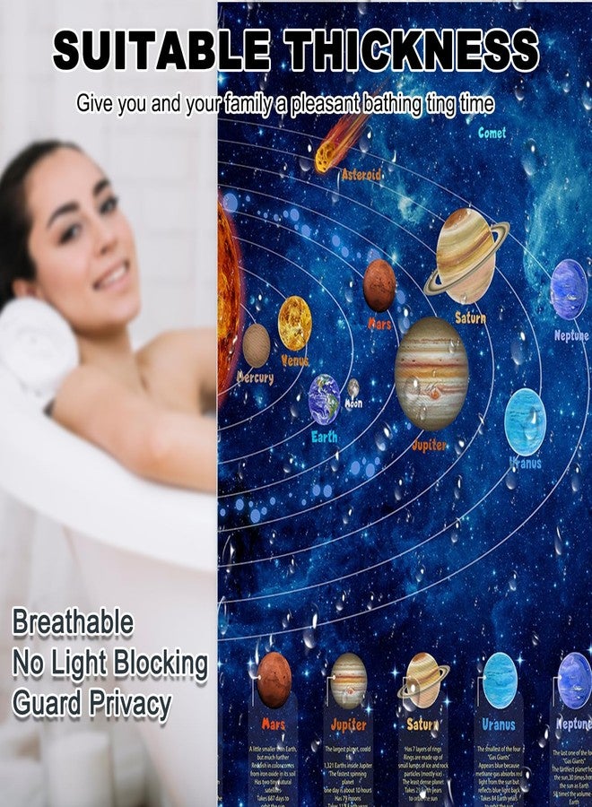 موكسيكا ستارة حمام للأولاد من موتشيكا بتصميم فضائي مجري، مستوحاة من السديم والكون والكواكب، مقاومة للماء، مع 12 خطافًا. - Image 4