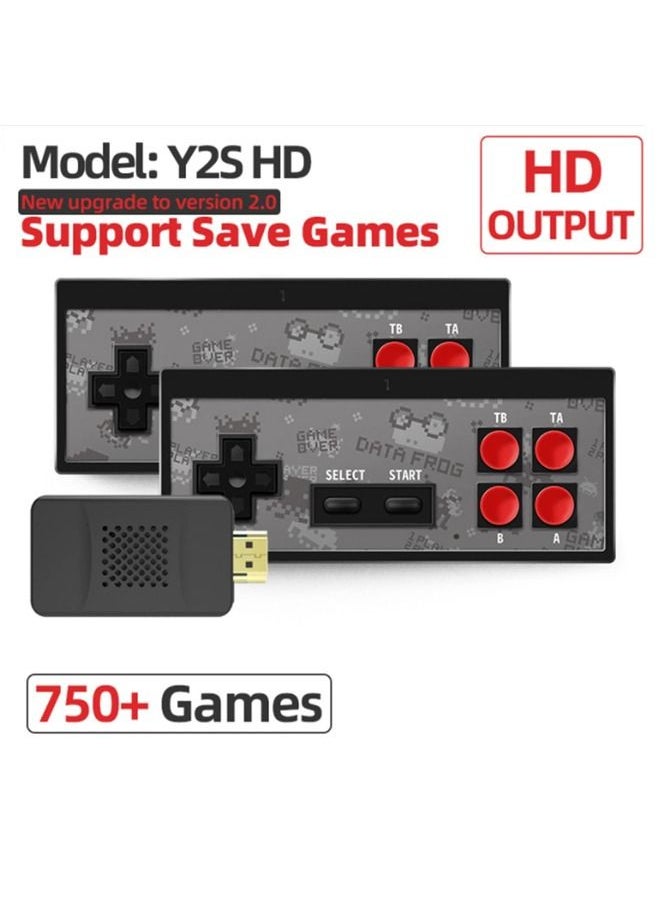 Beauenty - Data Frog USB Wireless Handheld TV Video Game Console Build In 750 Classic Game 8 Bit Mini Video Console Support AV/HDMI Output - Image 1
