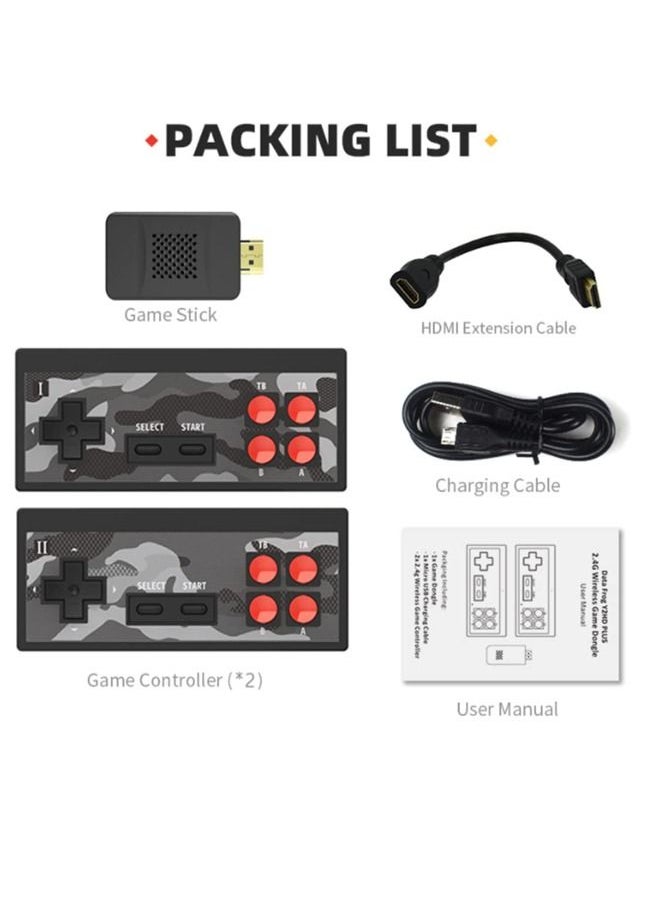 Beauenty - Data Frog USB Wireless Handheld TV Video Game Console Build In 750 Classic Game 8 Bit Mini Video Console Support AV/HDMI Output - Image 1