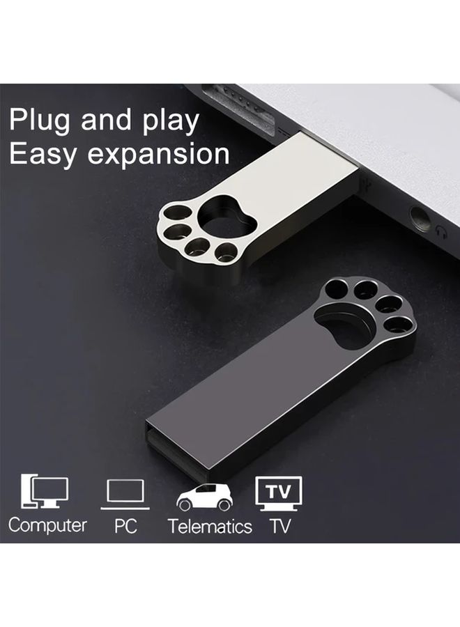 حزمة من محرك أقراص فلاش USB معدني فضي اللون بسعة 8 جيجابايت (قطعتان)، عالي السرعة، مناسب للحواسيب الشخصية والحواسيب المحمولة والأجهزة اللوحية والهواتف المحمولة. - Image 3
