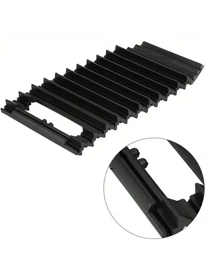 Black Multi-Functional Portable Rubber Non Slip Mat Emergency Traction Pad For Tire Repair Kit Ice Mud Sand Gravel Outdoor Rescue Board Car Tire Swamp And Desert - Image 5