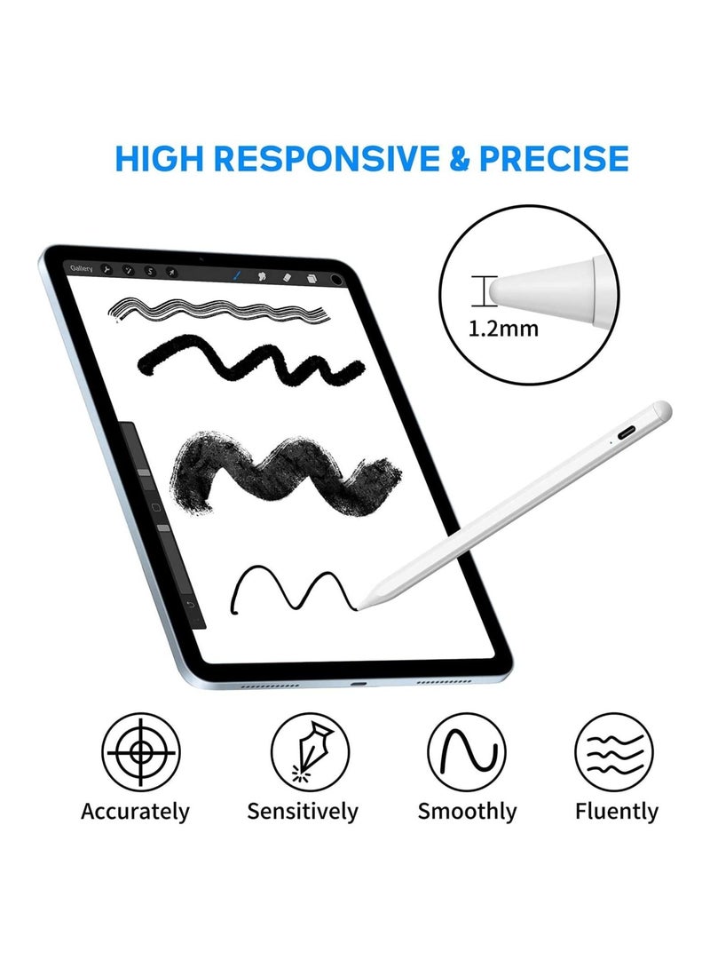ELTRAZONE Stylus Pen for iPad with Tilt Sensitive and Magnetic Design, Digital Pencil Compatible with 2018 and Later Model, Apple iPad Pro 11/12.9 Inch - Image 5