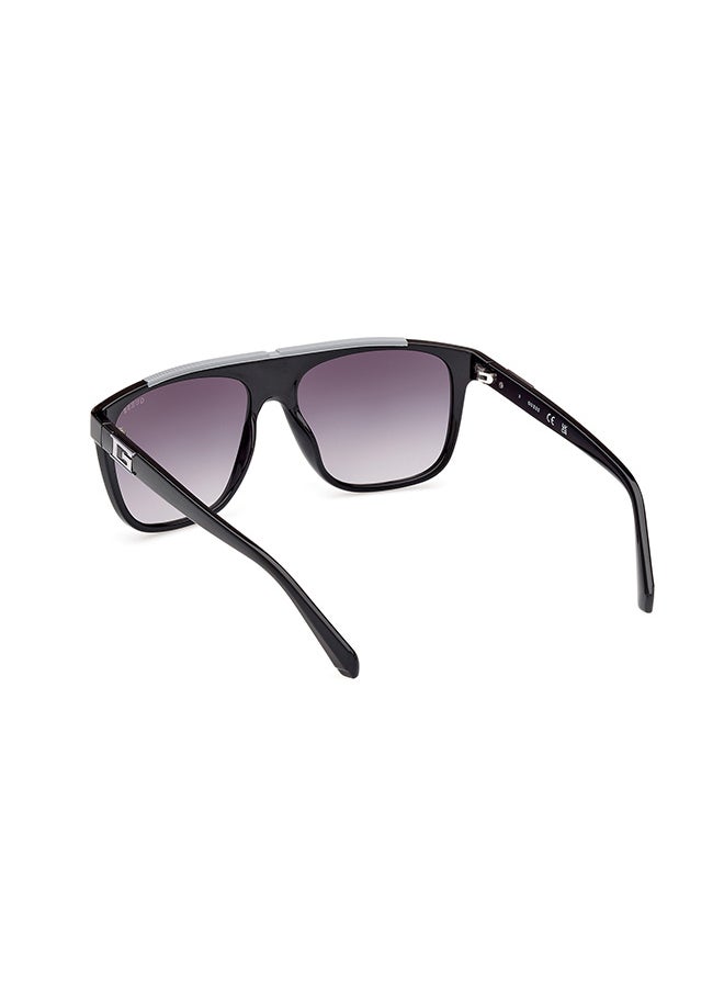 GUESS - نظارة شمسية مربعة للحماية من الأشعة فوق البنفسجية للرجال - GU0012301B58 - مقاس العدسة: 58 ملم - Image 1