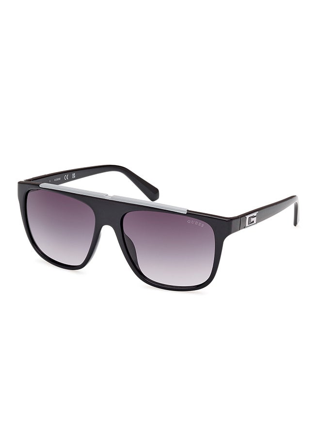 GUESS - نظارة شمسية مربعة للحماية من الأشعة فوق البنفسجية للرجال - GU0012301B58 - مقاس العدسة: 58 ملم - Image 1