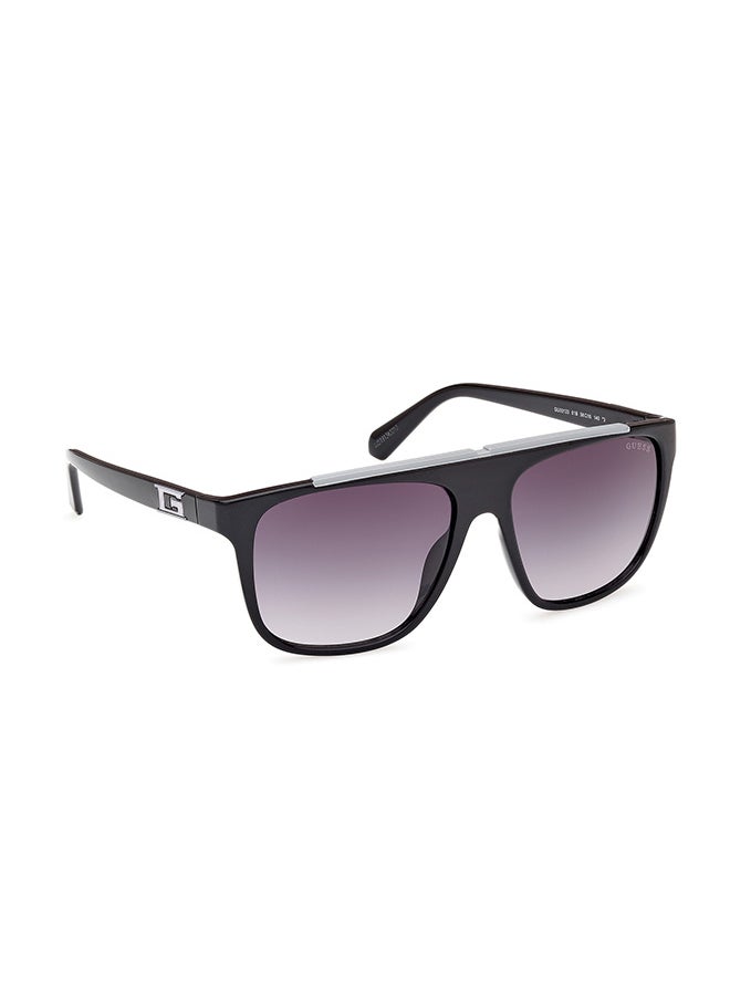 GUESS - نظارة شمسية مربعة للحماية من الأشعة فوق البنفسجية للرجال - GU0012301B58 - مقاس العدسة: 58 ملم - Image 1