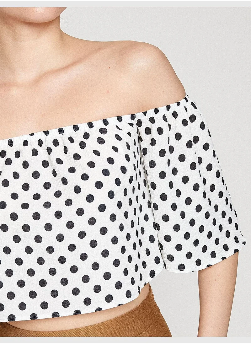 كوتون Polka Dot Blouse