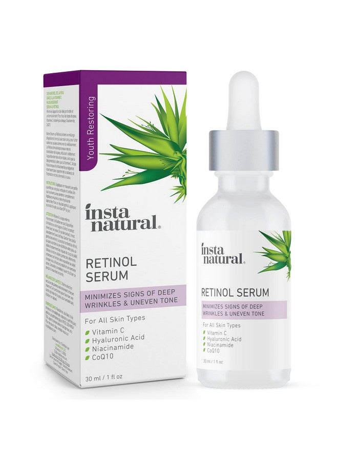 Instanatural Retinol Serum For Face With Niacinamide Vitamin C And Hyaluronic Acid Anti Aging For Firmer Skin Lines & Wrinkles & Brightening Serum - Image 2