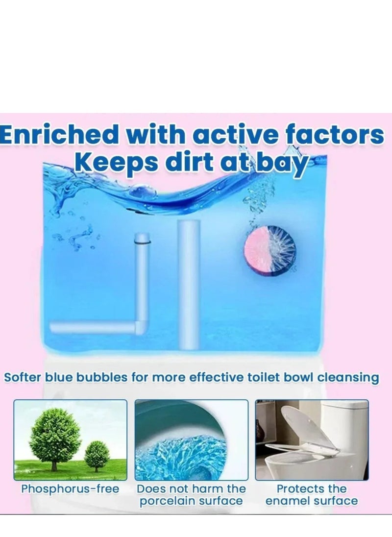 YUNSYE YUNSYE Toilet Bowl Cleaner 5 PACK,Long-Lasting Toilet Bowl Cleaner Tablets with Sustained-Release Technology Against Tough Stains,Automatic Toilet Cleaner for Deodorizing and Descaling  - Image 3
