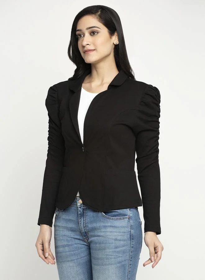 Styli Women Lapel Collar Tailored Jacket By Door74