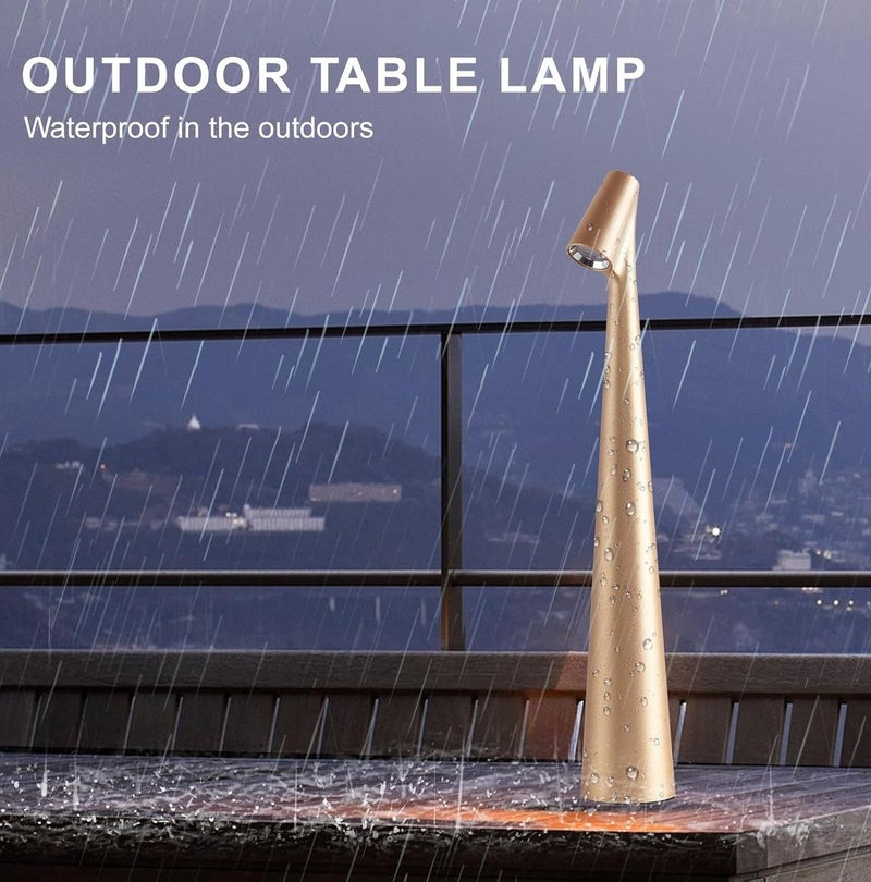 Stylish table lamp for indoor and outdoor use with a sleek round design. Colorful lamp with gradual dimming by touch. - Image 4