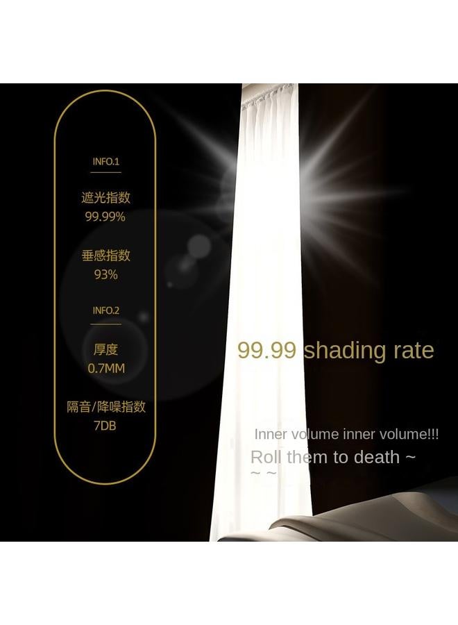 Bluejw Bed Curtain Mosquito Net Integrated College Students' Dormitory Strong Shading Upper Bed Lower Bed Full Covered Full Closed Curtain Jane Fei - Image 3