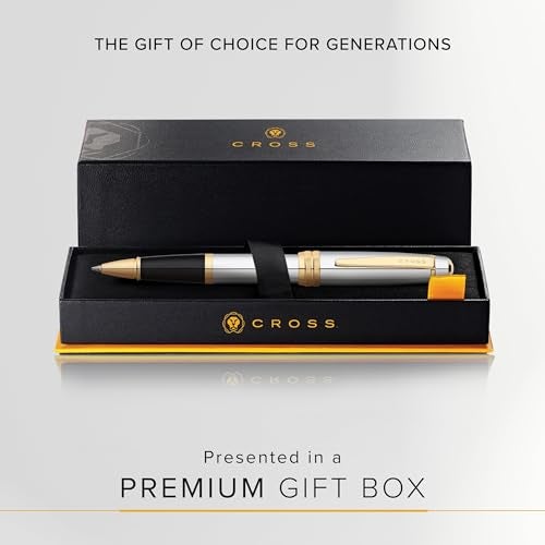 Cross Bailey Medalist Refillable Rollerball Pen – Medium Point, Black Ink, Presented in a Premium Gift Box - Image 4