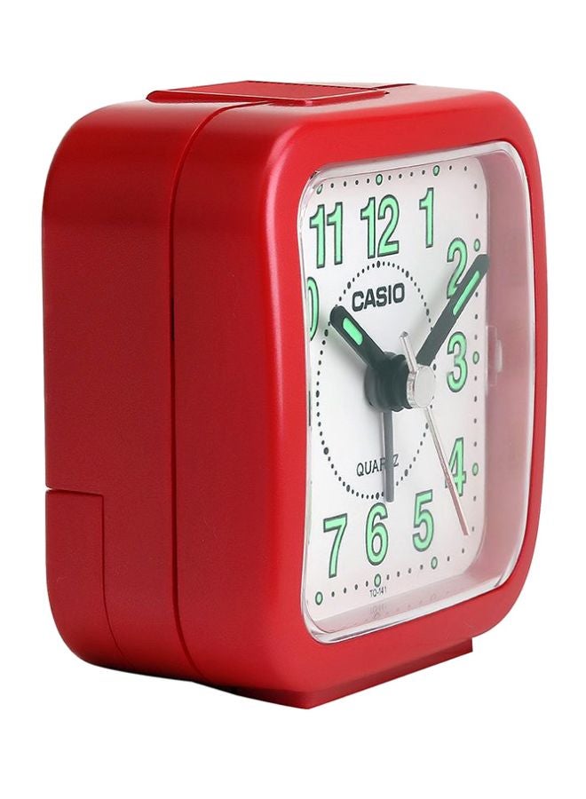 CASIO Analog Alarm Clock White/Red/Green - Image 4