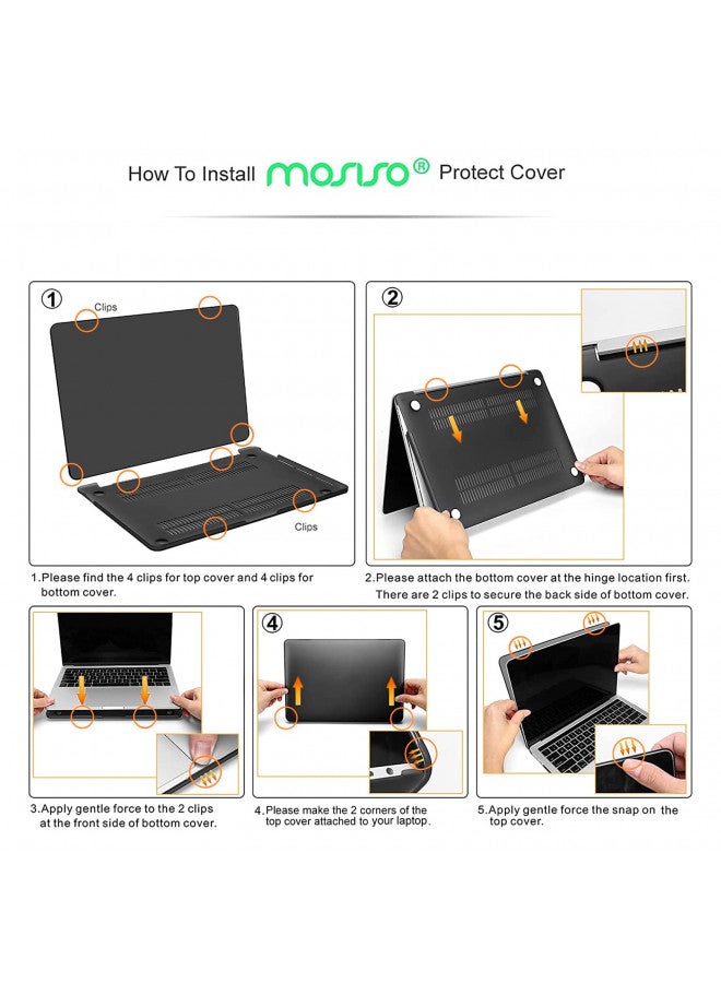 Mosiso MOSISO Compatible with MacBook Pro 13 inch Case M2 2024, 2023, 2022-2016 A2338 M1 A2251 A2289 A2159 A1989 A1708 A1706, Plastic Hard Case&Keyboard Skin&Webcam Cover for MacBook Pro 13.3, Rose Quartz - Image 2