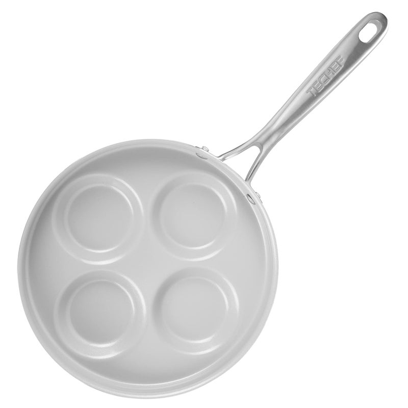 TECHEF - CeraTerra Ceramic Nonstick 4-Cup Egg Frying Pan (PFAS, PTFE, and PFOA Free), Made in Korea, (Egg Pan) - Image 1