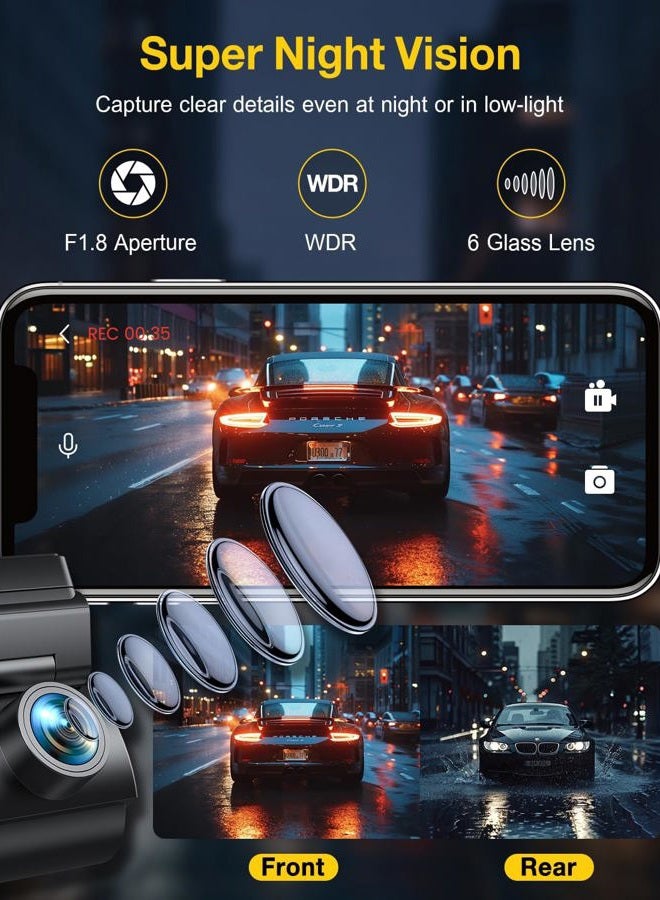 GKU Dashcam 4K WiFi GPS (D600PRO-US) - Image 5