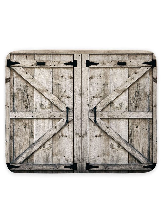 NYMB Rustic Wooden Vintage Wood Bath Rug, Garage Cabin Farmhouse Wooden Non-Slip Floor Entryways Outdoor Indoor Front Door Mat, Country Barn Door Bath Mat Bathroom Rugs, (17X29) - Image 2