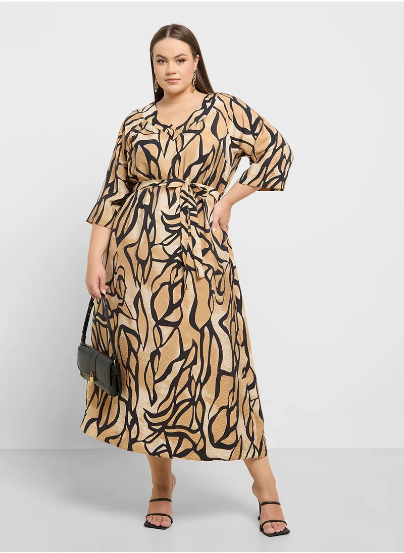 Vero Moda Curve Front Straps Knitted Dress