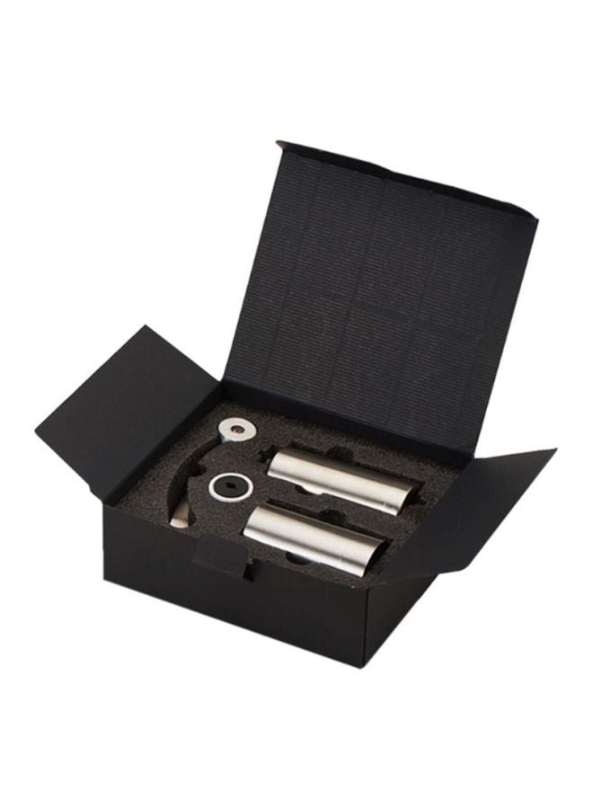 شاربدو مطحنة حبيبات القهوة اليدوية من الستانلس ستيل فضي - Image 3