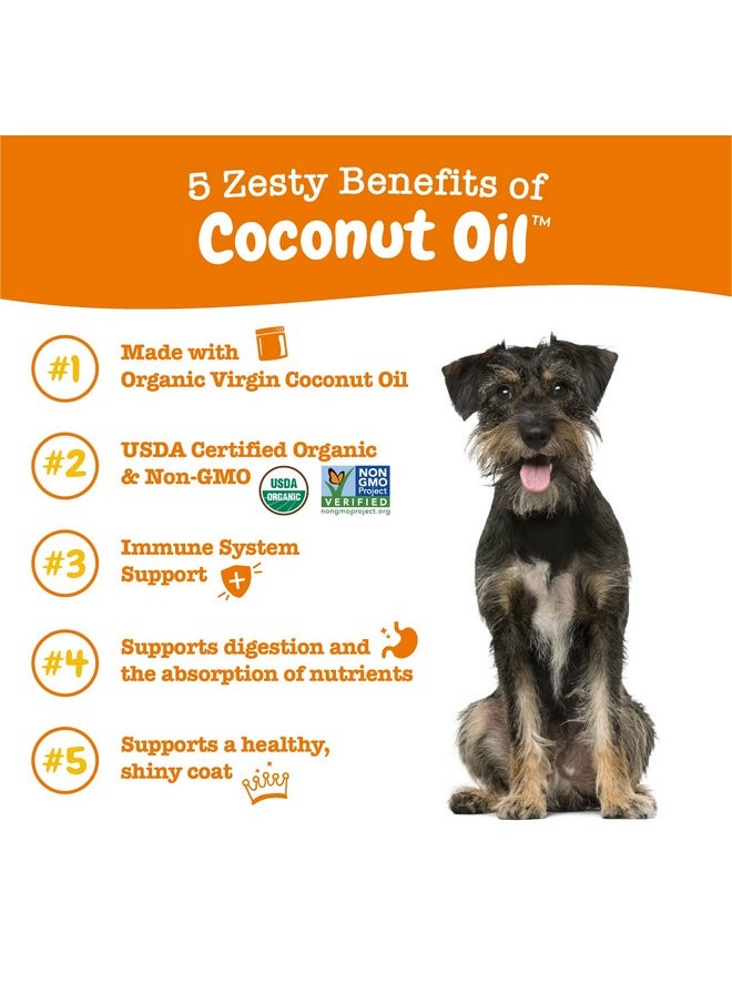 Zesty Paws Coconut Oil For Dogs  Certified Organic & Virgin Superfood Supplement  Digestive & Immune Support  16 Oz  - Image 2
