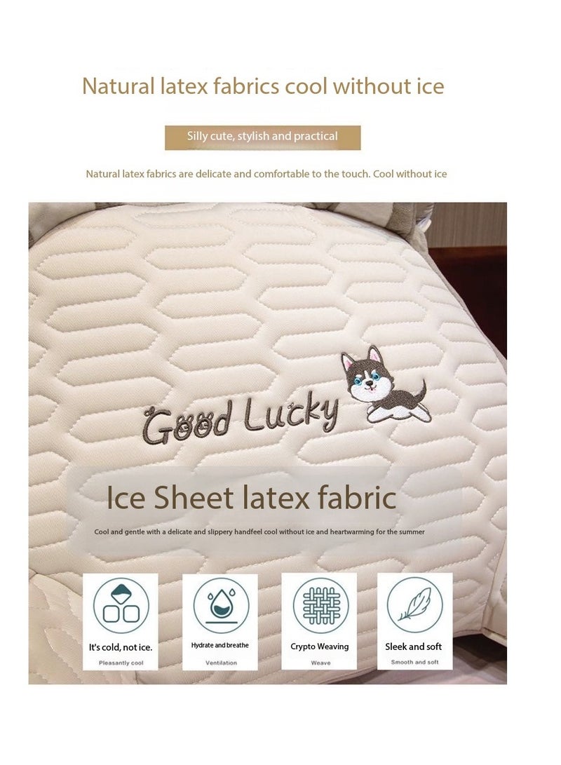 Reading Pillow with Detachable Neck Roll & Arms - Backrest Pillow Memory Foam Bed Rest, Ergonomic Lumbar Support, Removable Washable Cover - Large Ultra-Comfy Cushion for Reading, Watching TV, Gaming in Bed/Couch（Siberian Husky-70*50cm） - Image 3