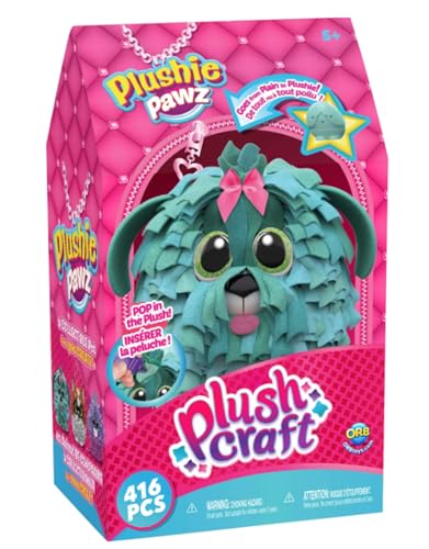 The Orb Factory PlushCraft Plushie Pawz Shaggy Pup - Image 1