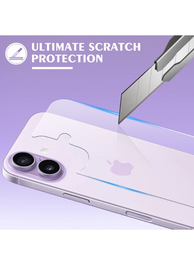 [3 حزمة] حامي الشاشة لـ iPhone 17 ، حامي الشاشة الأمامي والخلفي لـ iPhone 17 ، حامي الكاميرا ضد بصمة الأصابع لـ iPhone 17 (6.3 بوصة) - Image 2