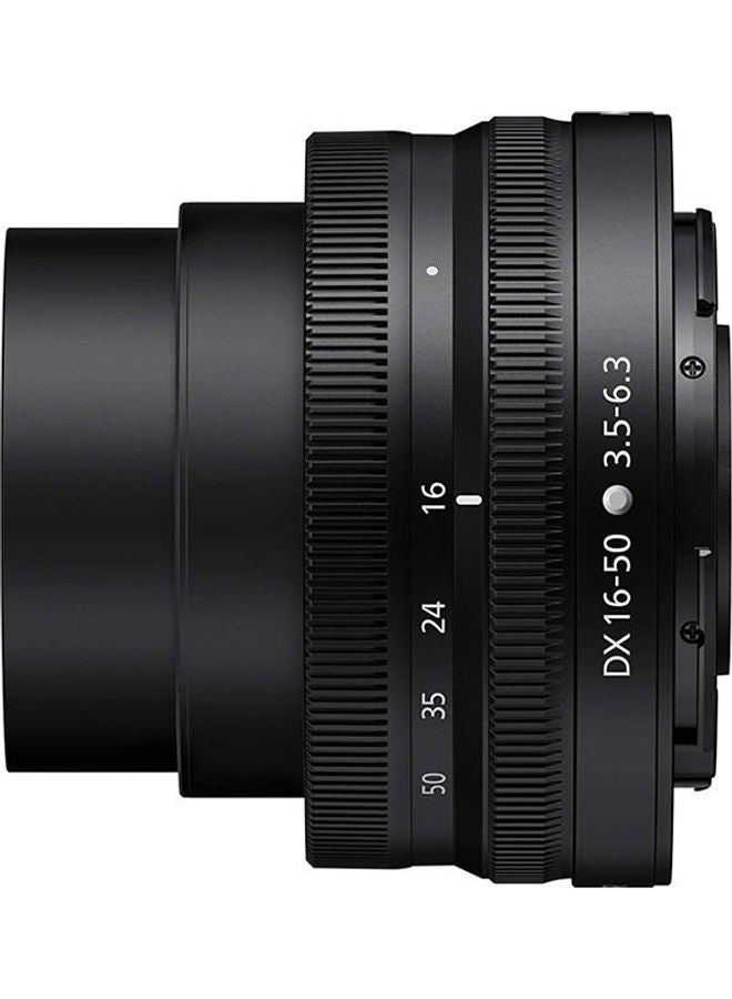 نيكون عدسة تكبير نيكور Z DX صغيرة للغاية ببعد بؤري 16-50 مم وفتحة عدسة f/3.5-6.3 مع خاصية تثبيت الصورة للكاميرات غير العاكسة أسود - Image 2