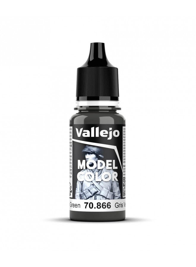 Vallejo Grey Green Model Color Paint, 17ml - Image 1