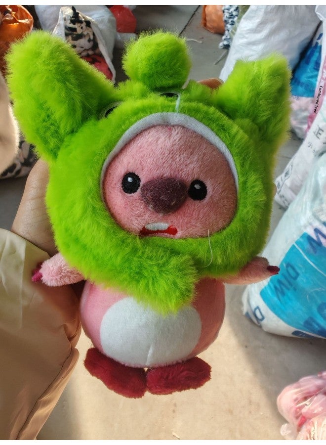 Ruby Loopy Cute Little Beaver Hooded Bag Keychain Pendant Internet Celebrity Snapper Pullover Pendant Gift-Specifications:Three Eyes Ruby-Color:Key Ring  - Image 1