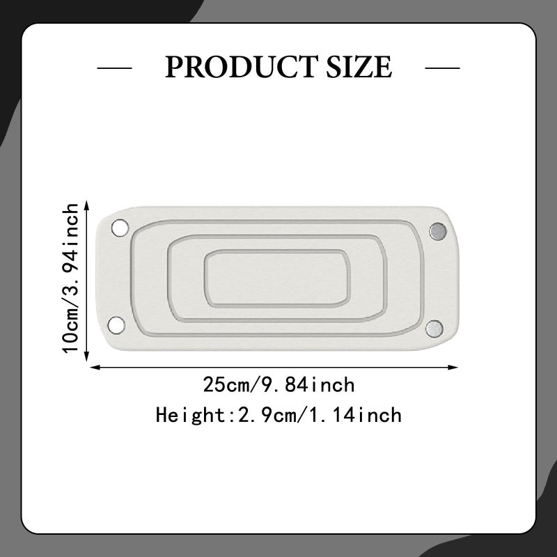 Heat Resistant Water Absorbing Stone Tray Soap Dish Dispenser Style C - Image 5