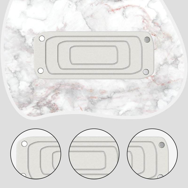 Heat Resistant Water Absorbing Stone Tray Soap Dish Dispenser Style C - Image 4