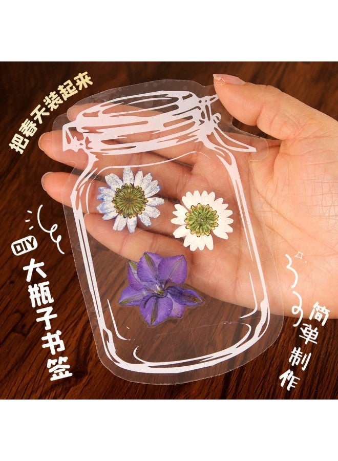 HELPS Creative Diy Bottle Bookmark Handmade Dried Flower Sticker Transparent Plant Specimen Dried Flower Note Material Package Bookmark - Image 4