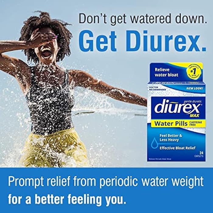 Diurex Max Water Caplets Caffeine Free - 24 Caplets, Pack of 3 - Image 2