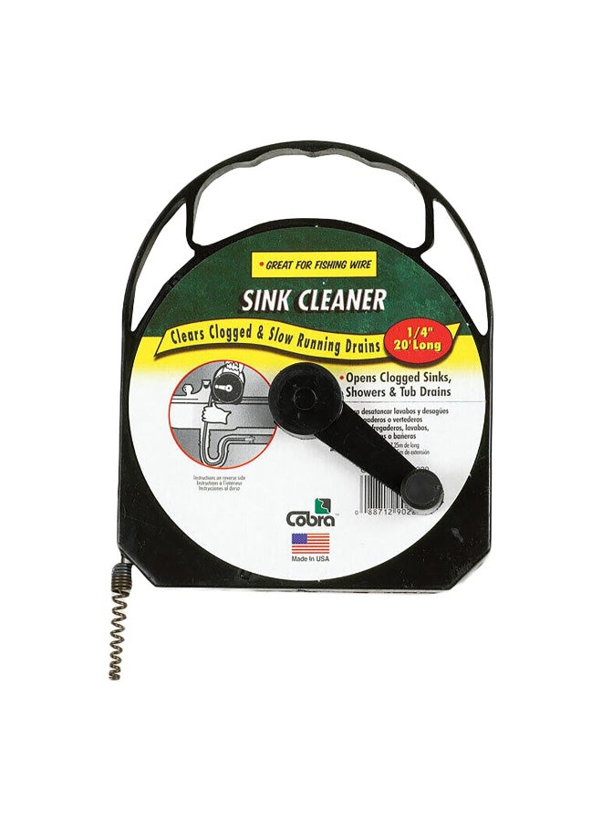Cobra Sink Cleaner Black 1/4inch x 20ft 90220 - Image 1