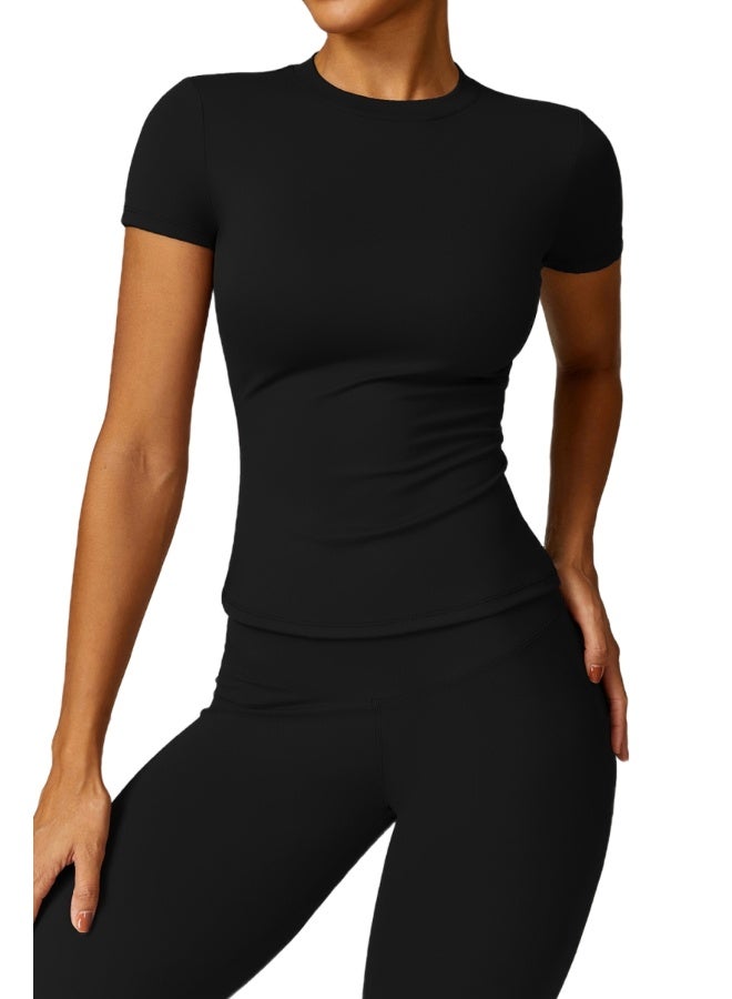 KAWN.YOGA KAWN YOGA Womens Short Sleeves Shirt - Image 1