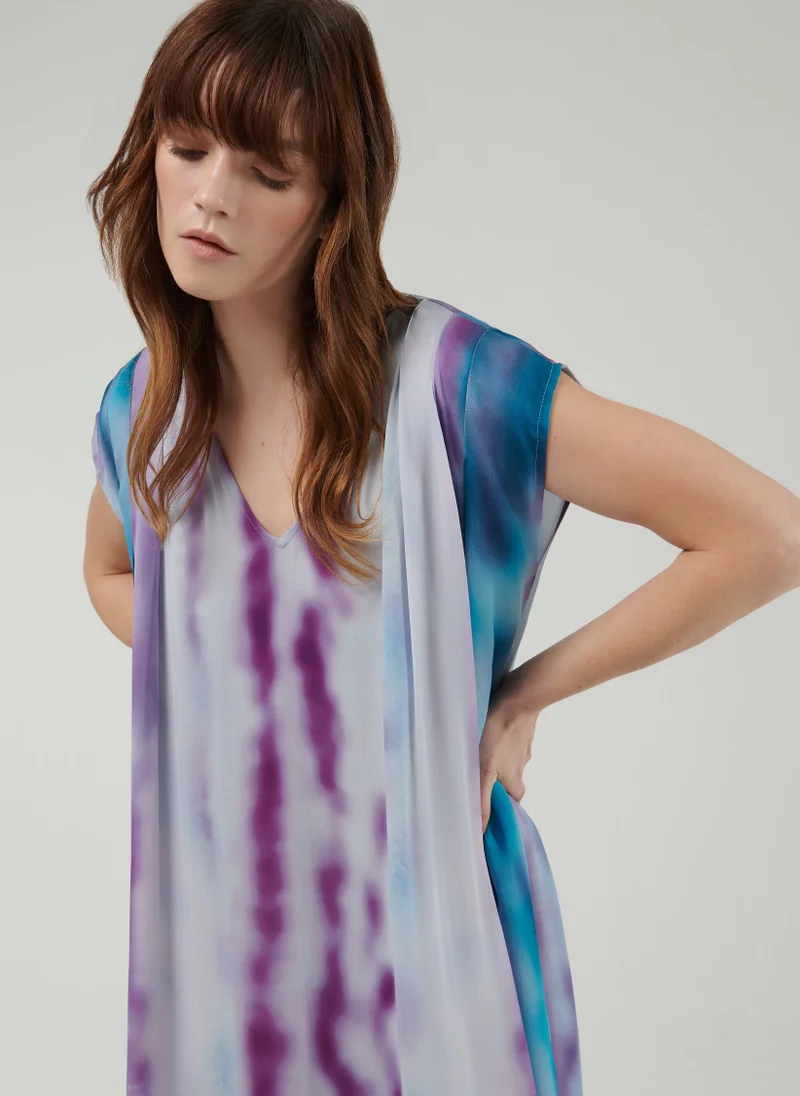 Leem  Ombre Print Kaftan - Shorter length for Women | Best Price UAE