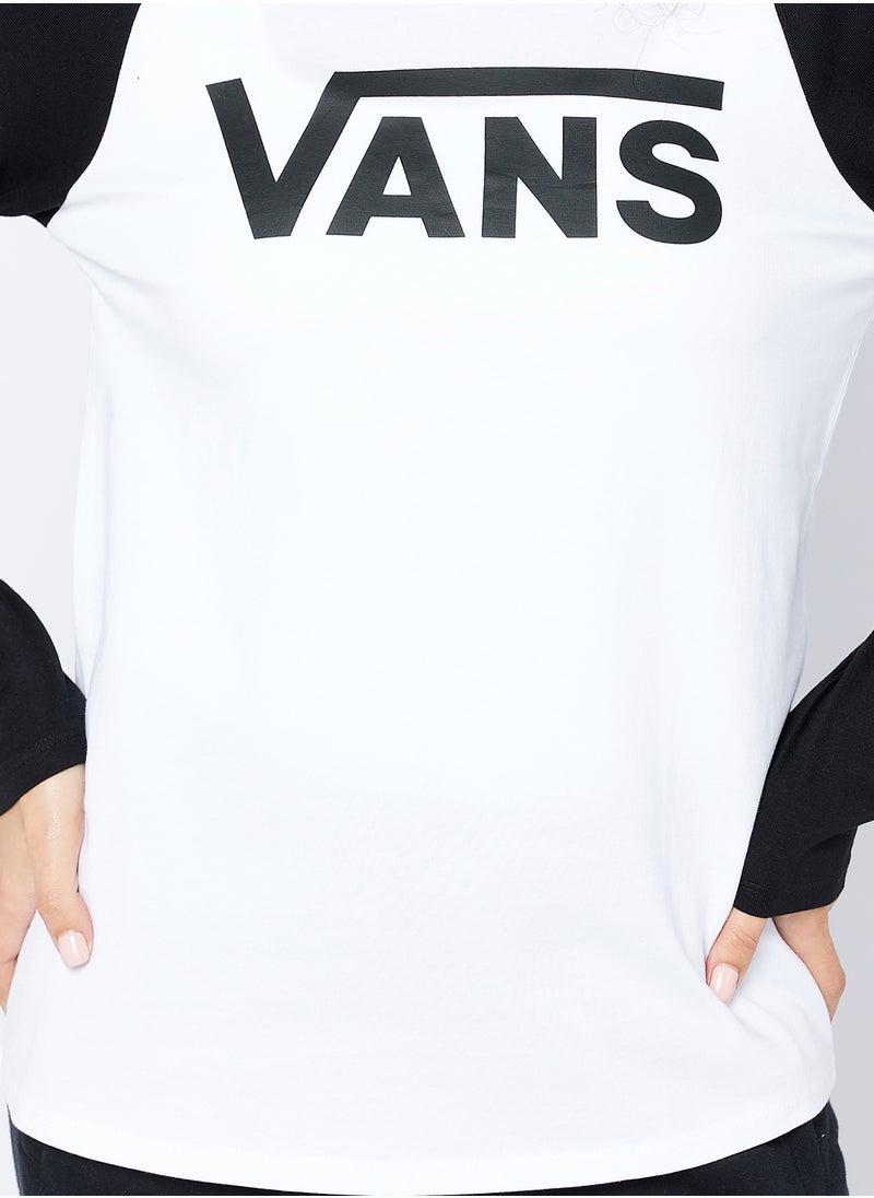 VANS - Flying V Long Sleeve Raglan T-Shirt - Image 1