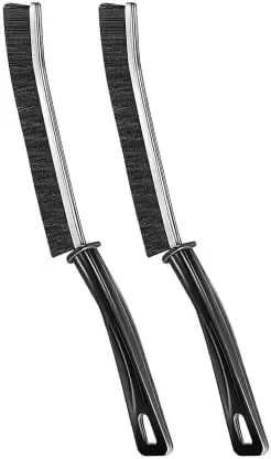 Caltero Mini Gap Cleaning Brush Hard Bristle Gap Brush Cleaning Multipurpose Crevice Cleaning Brush Dead Corner Cleaning Used for Home Toilet Bathroom Kitchen Tiles Window Slots Gap Cleaner -2 pcs - Image 1