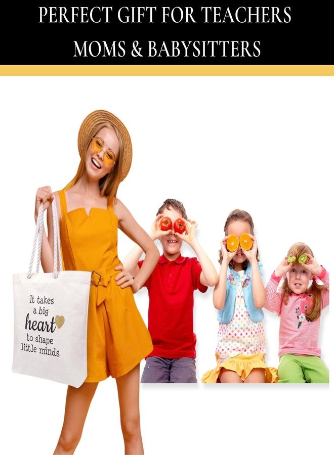 مارخا هدايا تقديرية من مارخا - أفضل هدايا للمعلمات - حقيبة متينة وقابلة للغسل للمعلمات بمقبض حبل ناعم - Image 2
