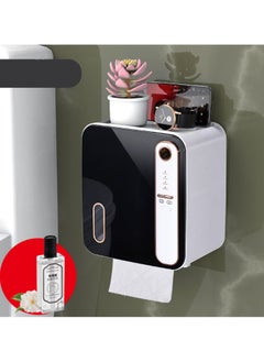 Smart Aromatherapy Bathroom Tissue Box Toilet Paper Storage Rack Nail-free Drill-free, Waterproof, Suitable for Bathroom and Toilet