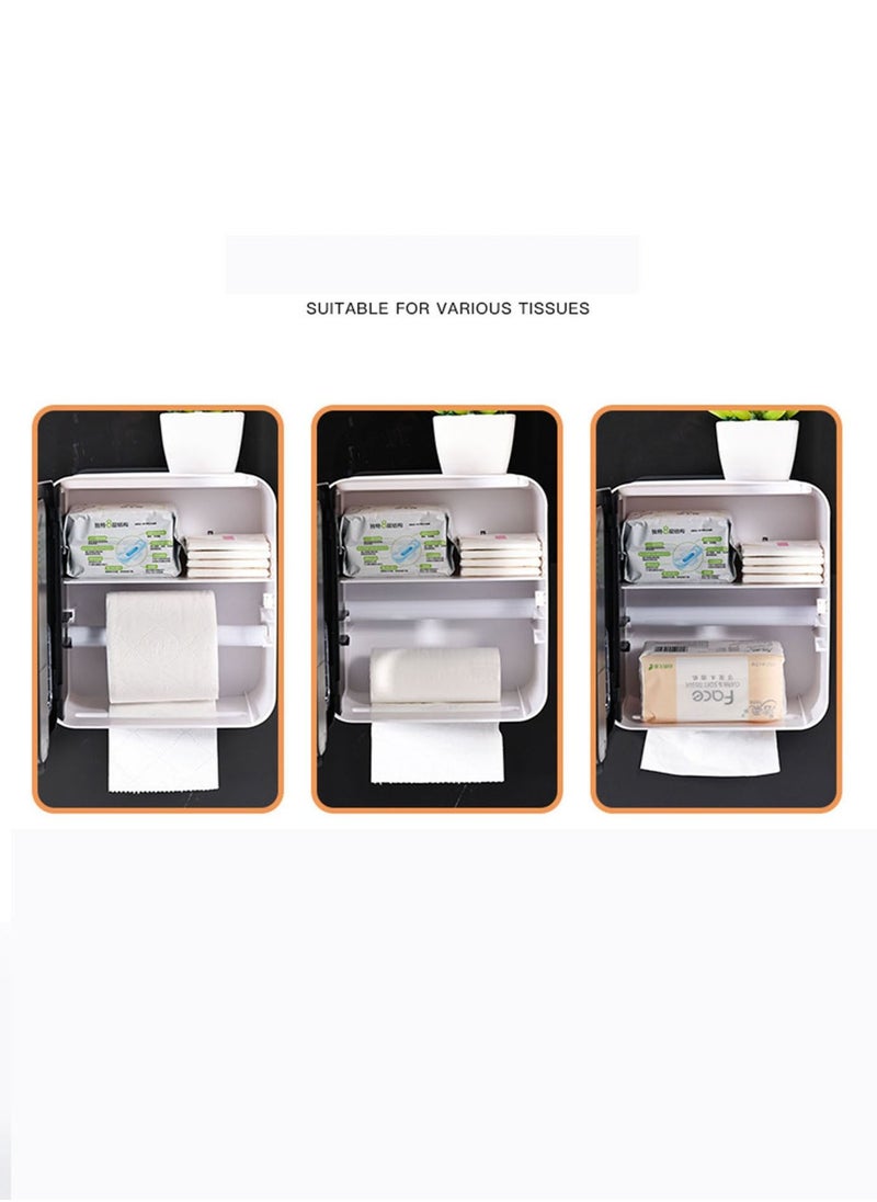 Generic - Smart Aromatherapy Bathroom Tissue Box Toilet Paper Storage Rack Nail-free Drill-free, Waterproof, Suitable for Bathroom and Toilet - Image 1