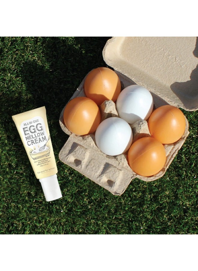 too cool for school - Allinone Egg Mellow Cream 100G Anti Aging Face Cream Anti Wrinkle Firming Moisturizer 98% Pure Collagen Fiber - Image 1