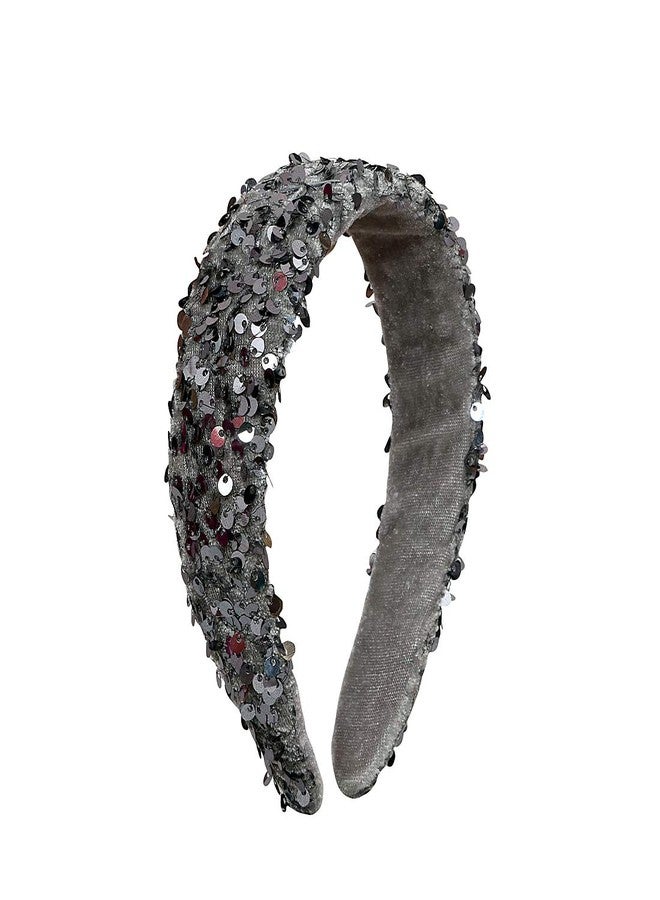 NNR GIRLS SEQUIN HAIR BANDS_PACK OF 1 (GREY) - Image 1